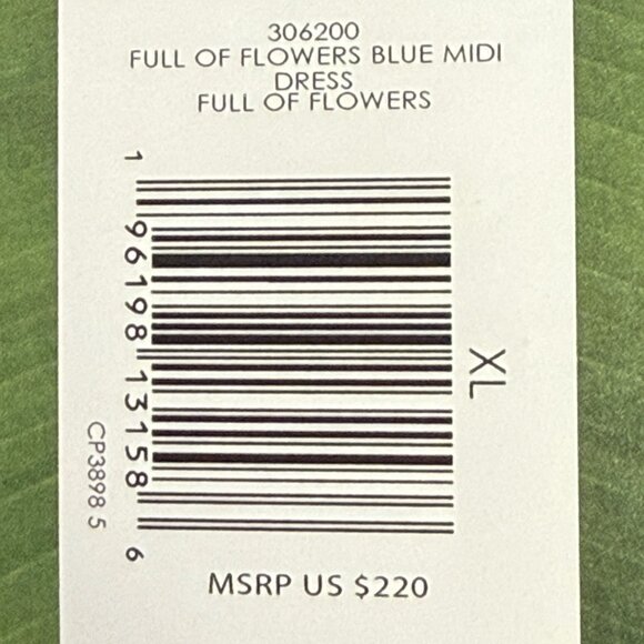 Beautiful Farm Rio  "Full of Flowers" Midi Dress NWT XL - Picture 6 of 9